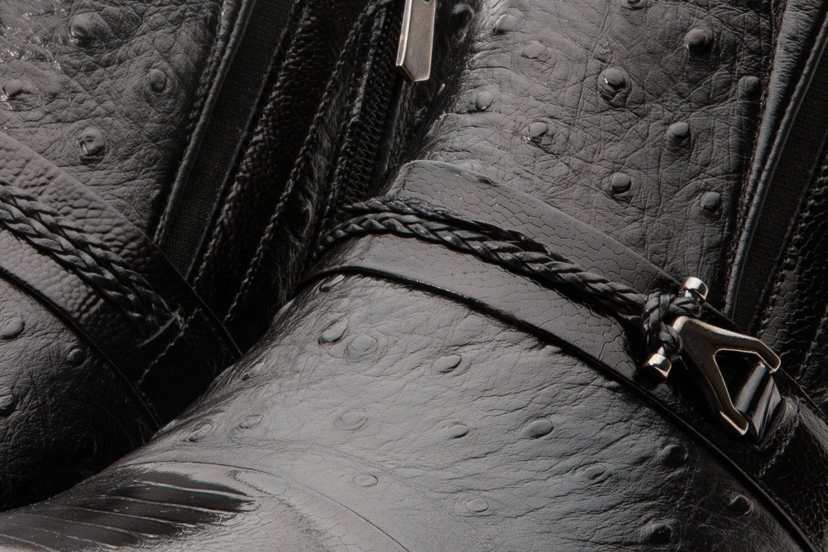 The Dallas Black Leather Bit Ankle Zip-Up Dress Men Boot - TLW Shoes