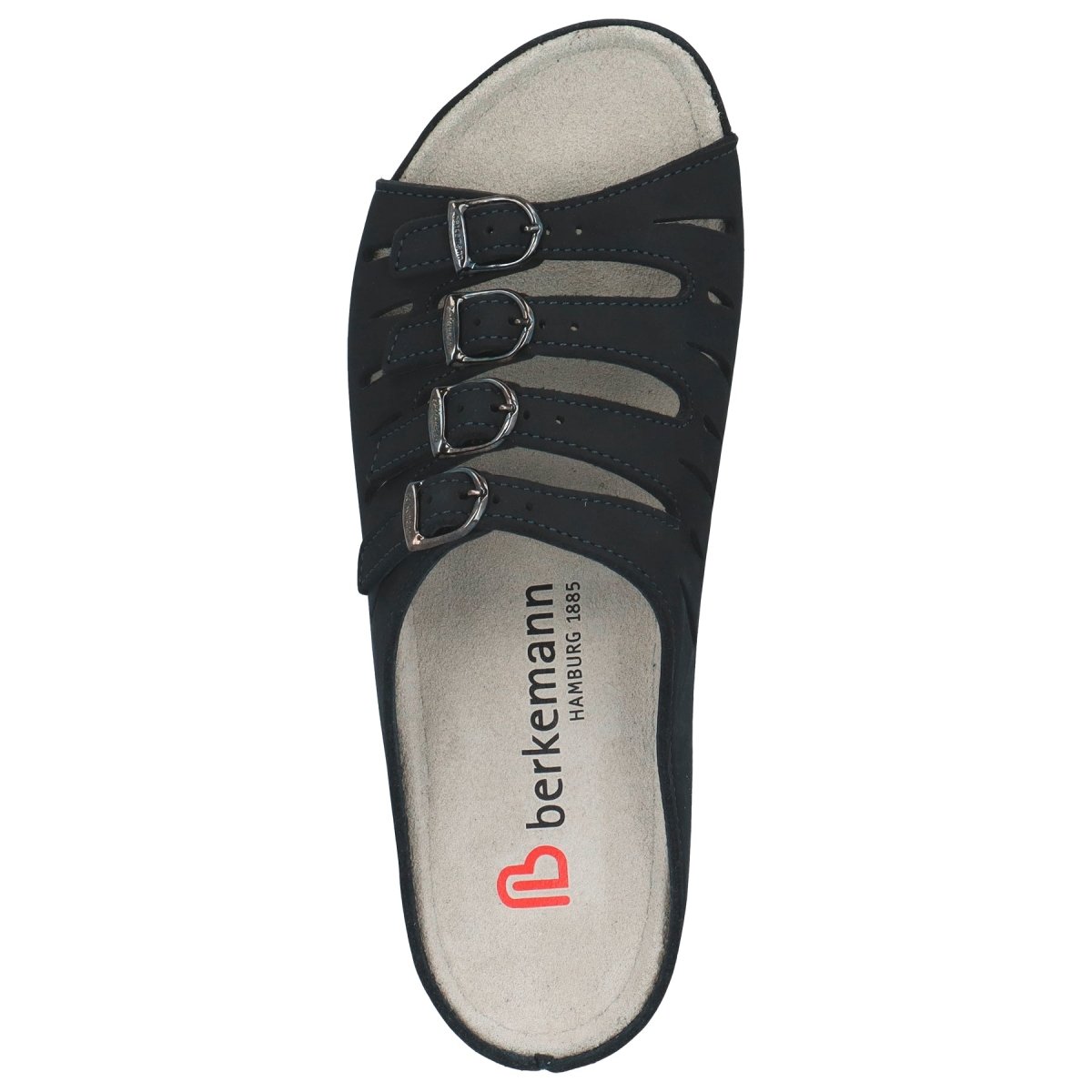 BERKEMANN HASSEL WOMEN'S SANDAL IN BLACK MICRO NUBUCK - TLW Shoes