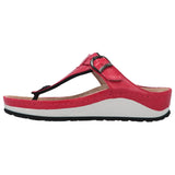 BERKEMANN MILA WOMEN'S SANDAL IN RED NAPPA LEATHER - TLW Shoes