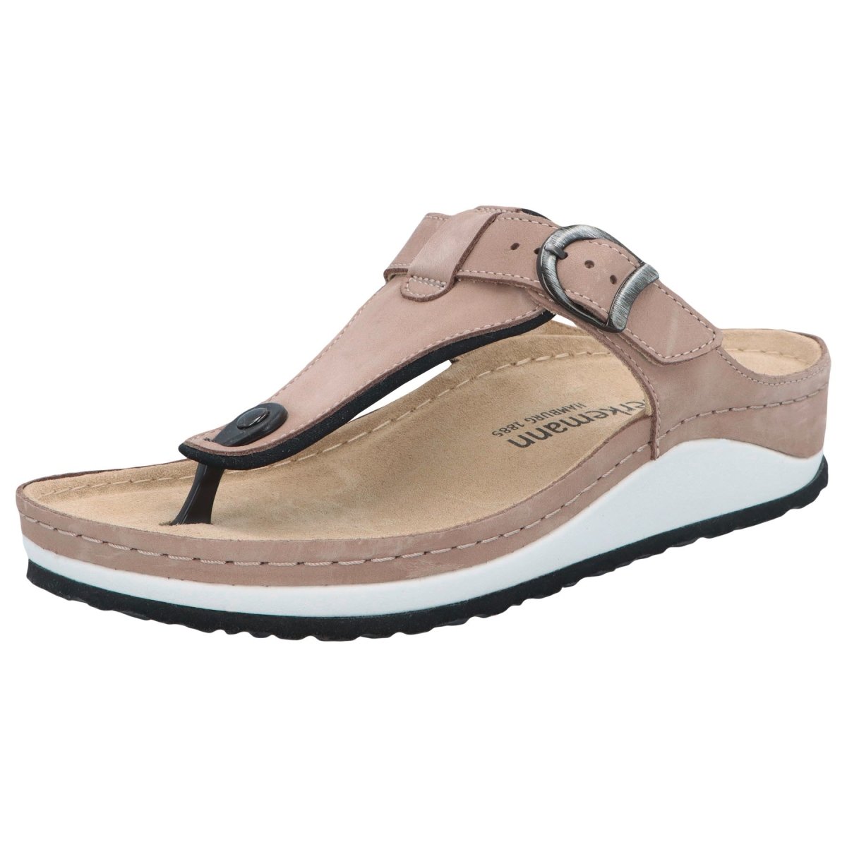 Berkemann Mila Women's Sandal In Stone Nubuck