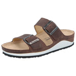 BERKEMANN SENJA WOMEN'S SANDAL IN DARK BROWN OILED LEATHER - TLW Shoes