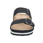 BERKEMANN SENJA WOMEN'S SANDAL IN BLACK OILED LEATHER - TLW Shoes