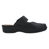 BERKEMANN HELIANE WOMEN'S CLOG IN BLACK LEATHER/STRETCH - TLW Shoes