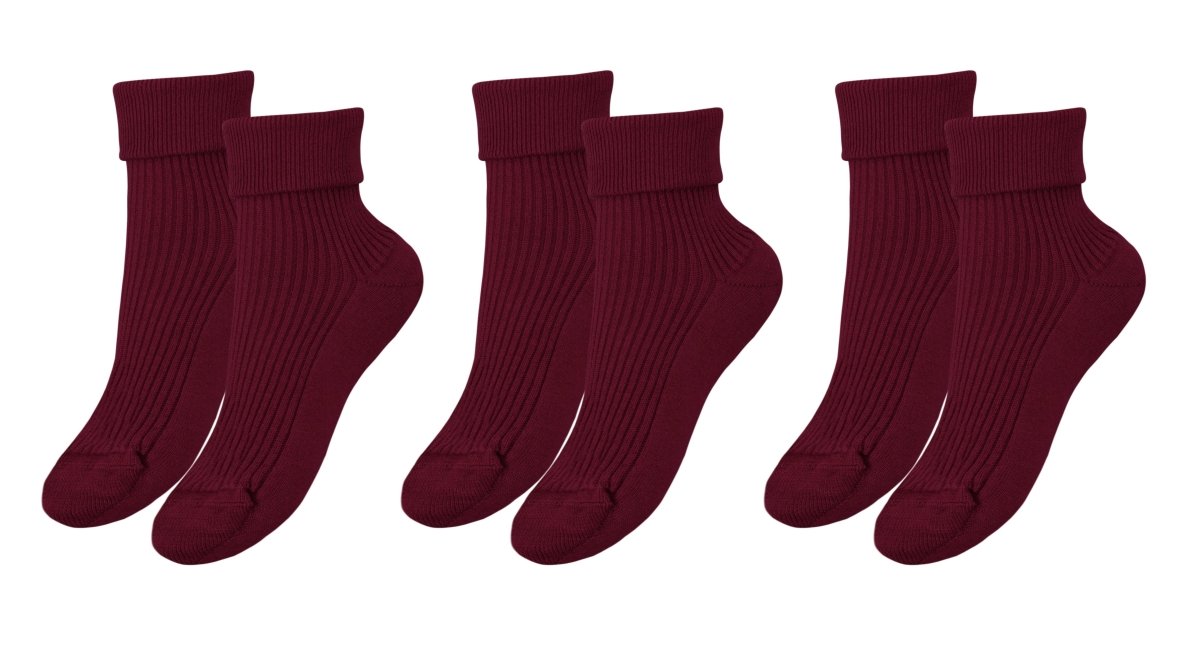 tittimitti® 100% Organic Combed Cotton Luxury Women's Socks 3 - Pack. Made in Italy. - TLW Shoes