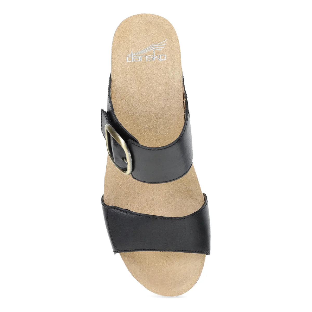 Dansko Shannon Women's Sandal In Black Burnished Nappa - TLW Shoes
