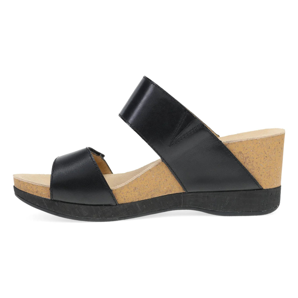 Dansko Shannon Women's Sandal In Black Burnished Nappa - TLW Shoes