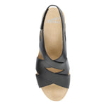 Dansko Shyla Women's In Black Burnished Nappa Sandal - TLW Shoes
