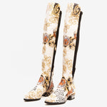 The Perugia Leather Pointy Toe Knee High Women Boot - TLW Shoes