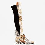 The Perugia Leather Pointy Toe Knee High Women Boot - TLW Shoes