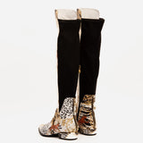 The Perugia Leather Pointy Toe Knee High Women Boot - TLW Shoes