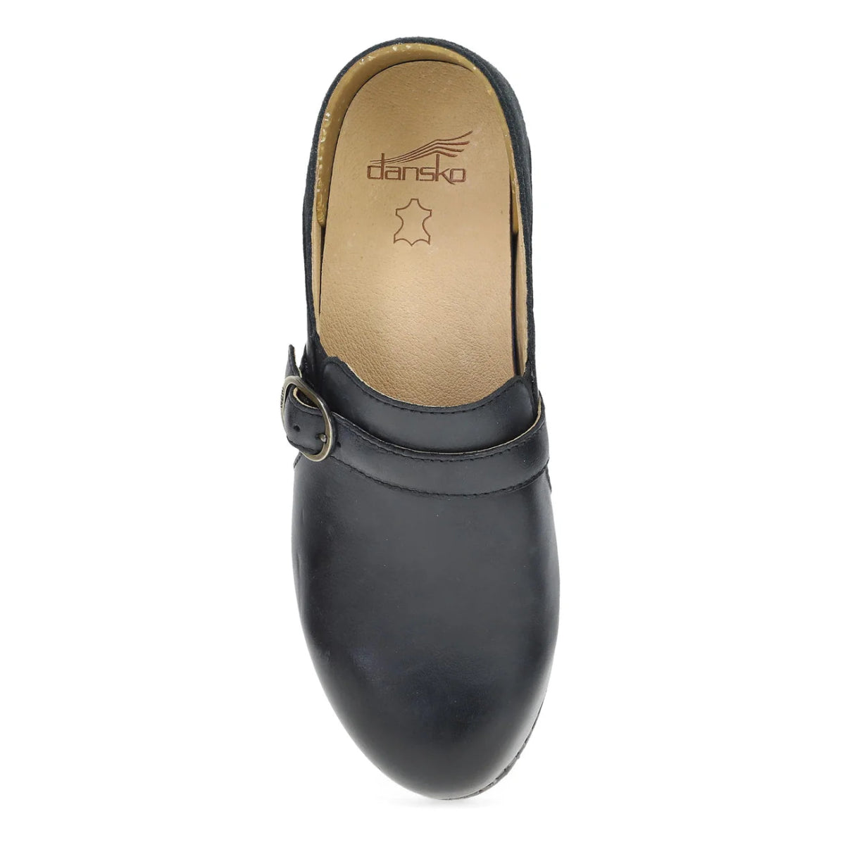 Dansko Margaret Women's Slip On In Black Burnished Calf - TLW Shoes