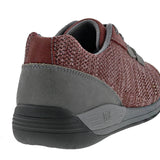 Drew Terrain Women Lace - up Walking Shoe In Wine Knit - TLW Shoes