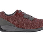 Drew Terrain Women Lace - up Walking Shoe In Wine Knit - TLW Shoes