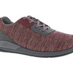 Drew Terrain Women Lace - up Walking Shoe In Wine Knit - TLW Shoes