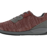 Drew Terrain Women Lace - up Walking Shoe In Wine Knit - TLW Shoes