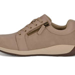 Drew Tally Women's Laces 2 Zippers Shoe In Taupe Combo - TLW Shoes