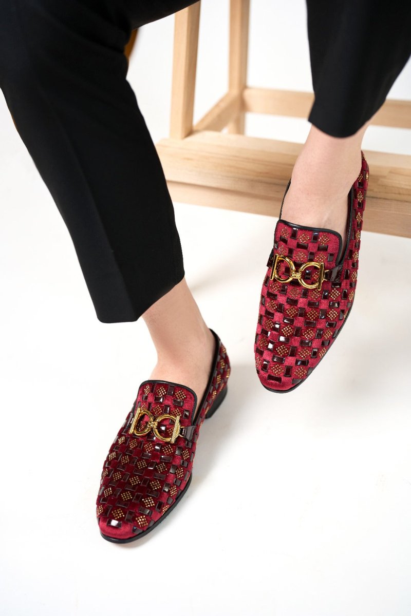 The Vicino Shoe Burgundy Bit Dress Loafer Limited Edition Men Shoe - TLW Shoes