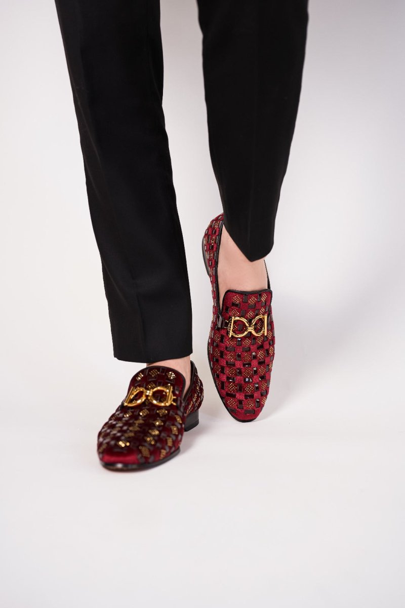The Vicino Shoe Burgundy Bit Dress Loafer Limited Edition Men Shoe - TLW Shoes