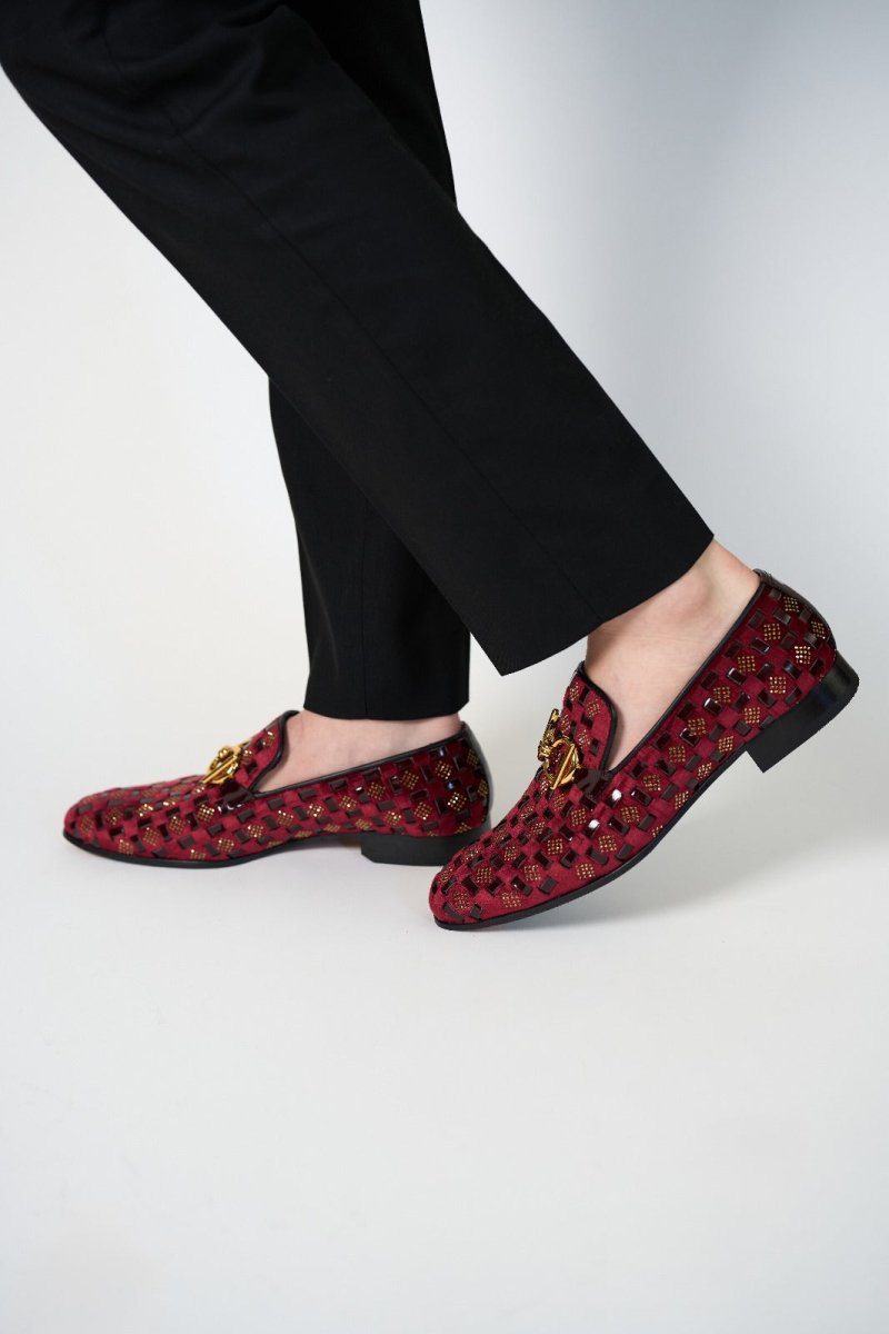 The Vicino Shoe Burgundy Bit Dress Loafer Limited Edition Men Shoe - TLW Shoes