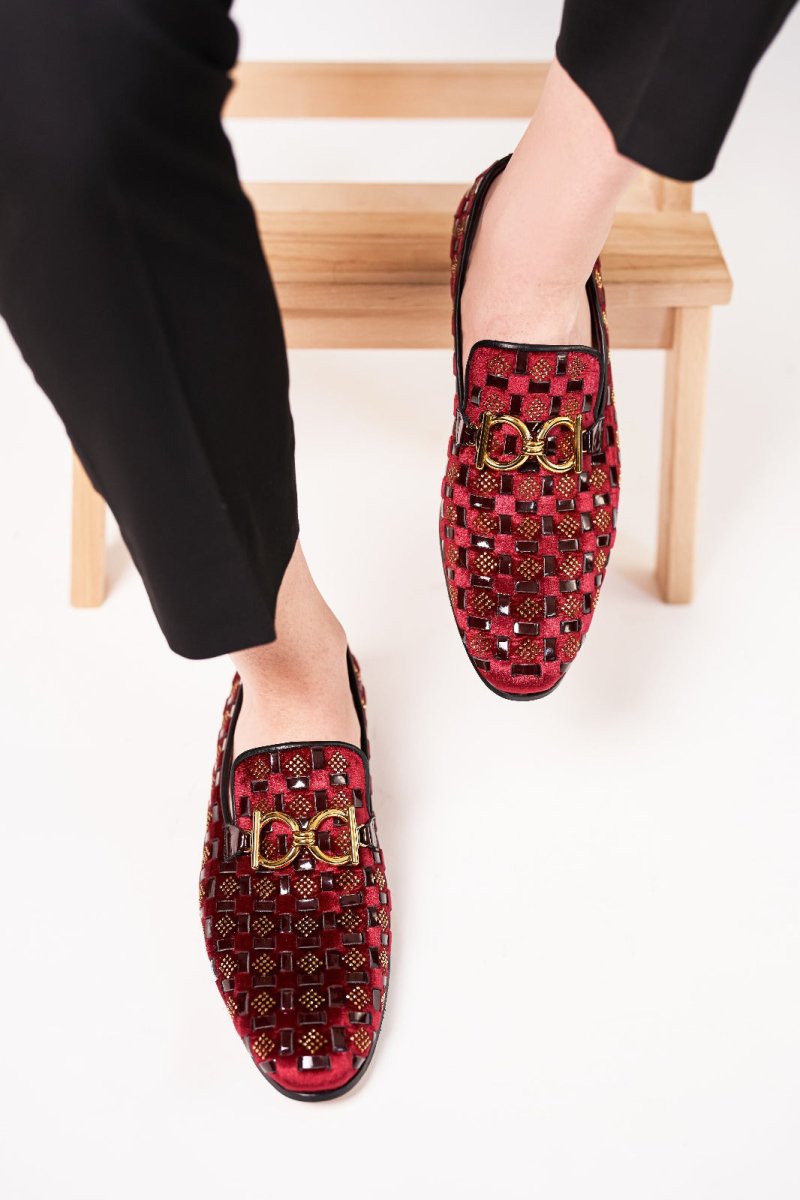 The Vicino Shoe Burgundy Bit Dress Loafer Limited Edition Men Shoe - TLW Shoes