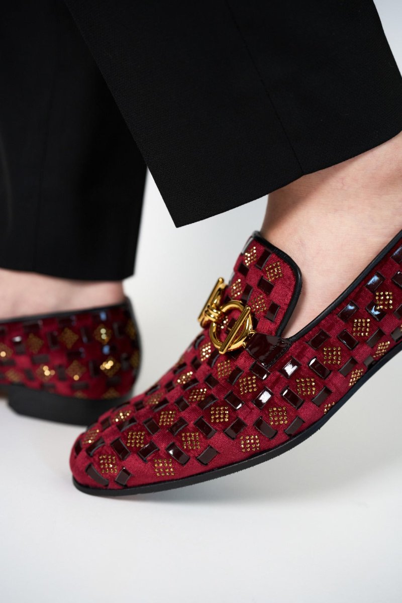 The Vicino Shoe Burgundy Bit Dress Loafer Limited Edition Men Shoe - TLW Shoes