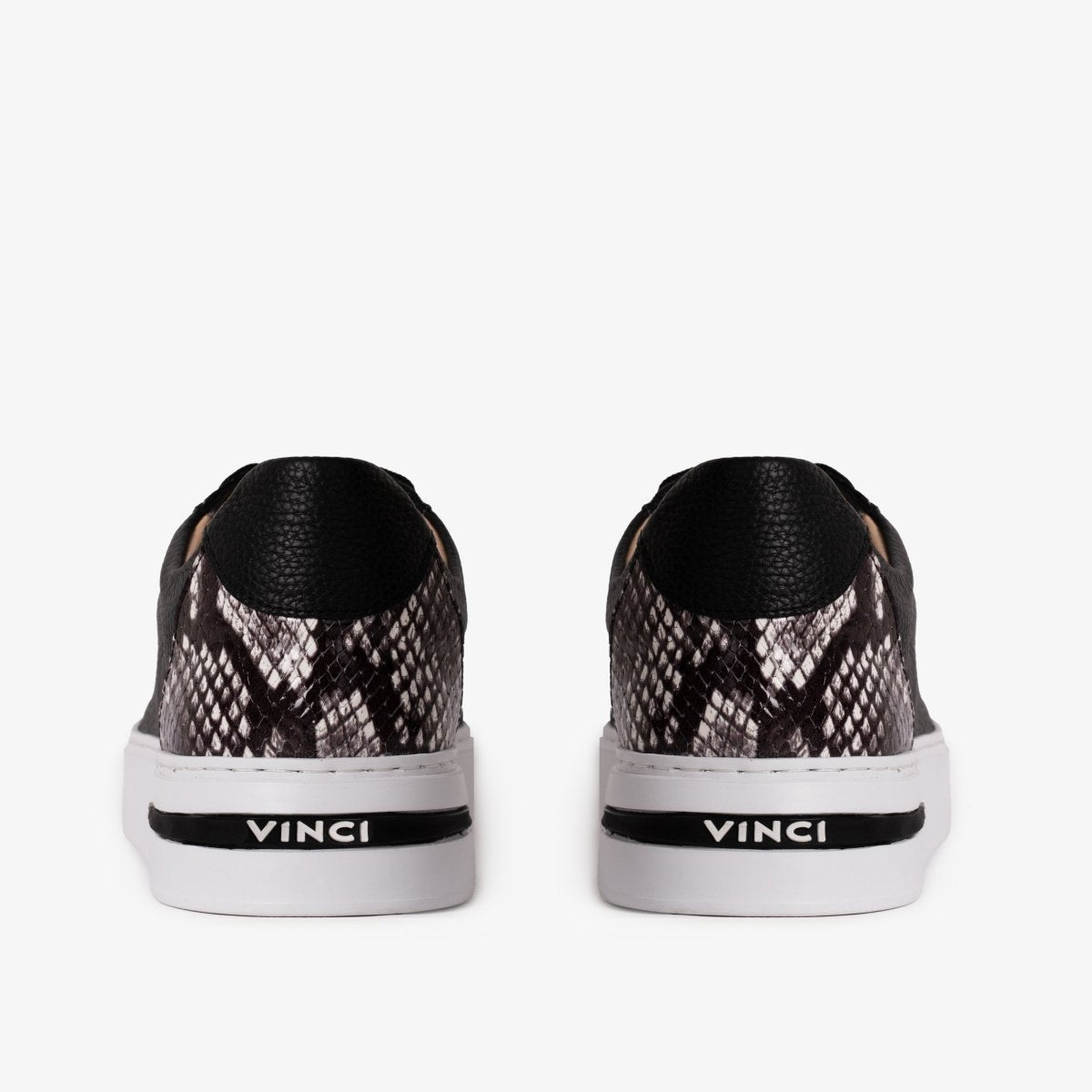 The Burano Black & White Leather Women Sneaker - TLW Shoes