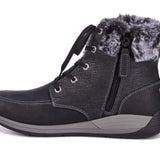 Drew Tracker Women's Ankle Boots In Black Combo - TLW Shoes