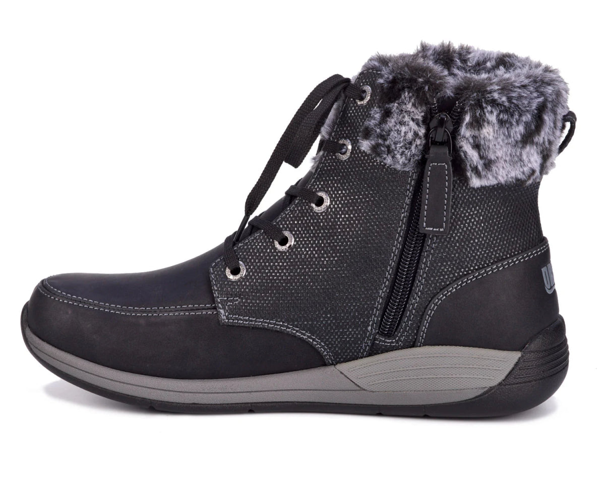 Drew Tracker Women's Ankle Boots In Black Combo - TLW Shoes