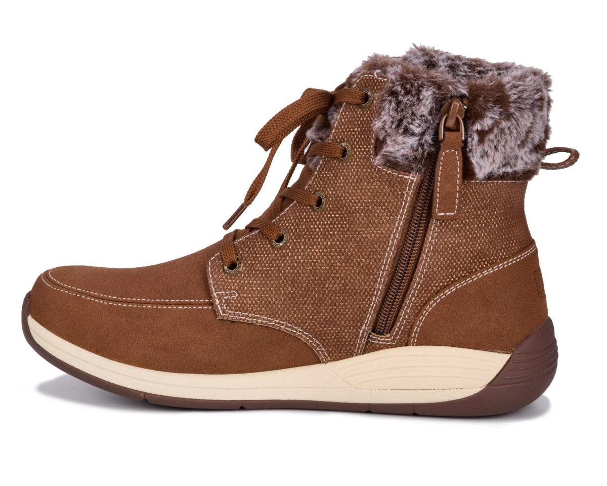 Drew Tracker Women's Ankle Boots In Brown Combo - TLW Shoes