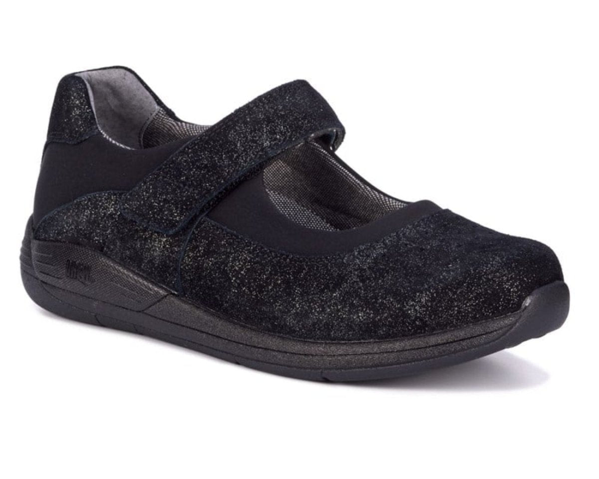 Drew Trust Women Comfort Mary Jane Shoes In Black/Silver Combo - TLW Shoes