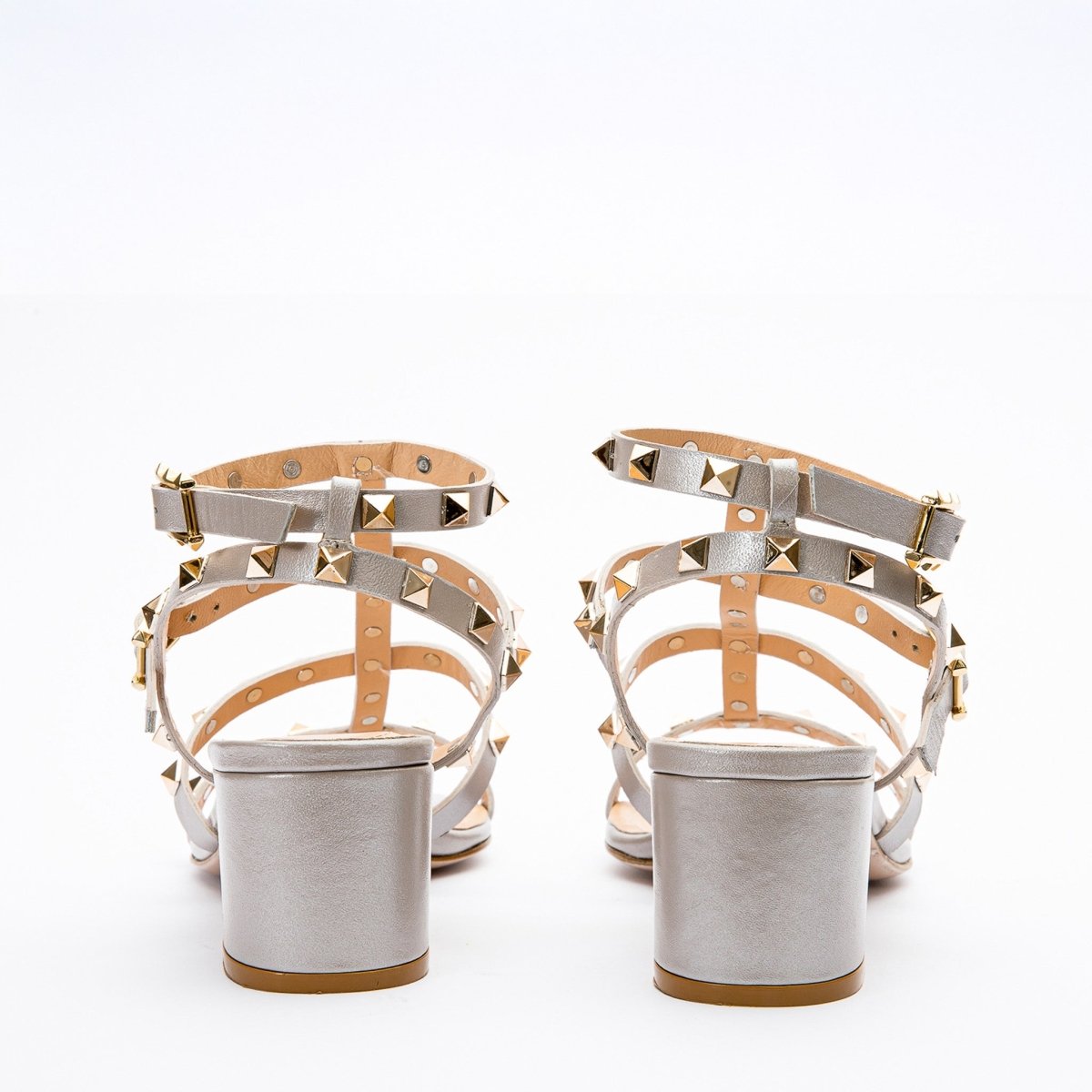 The Nejapa Beige Leather Multi Strap Women Sandal - TLW Shoes
