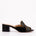 The Magnolia Black Glitter Leather Women Sandal - TLW Shoes