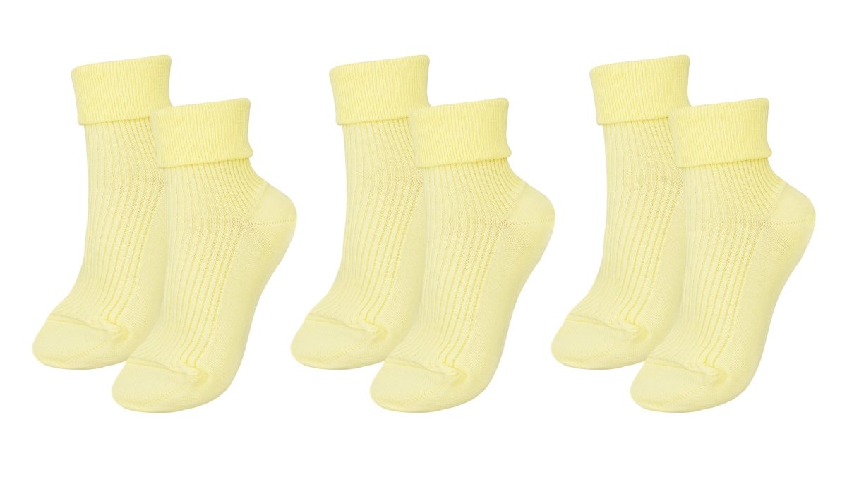 tittimitti® 100% Organic Combed Cotton Luxury Women's Socks 3 - Pack. Made in Italy. - TLW Shoes