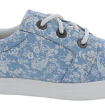 Drew Ruby Women's Orthotics Lace Up Sneakers 19172 - 37 In Blue Floral Canvas - TLW Shoes