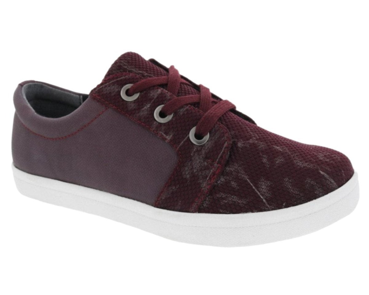 Drew Ruby Women's Orthotics Lace Up Sneakers 19172 - 51 In Burgundy Combo - TLW Shoes