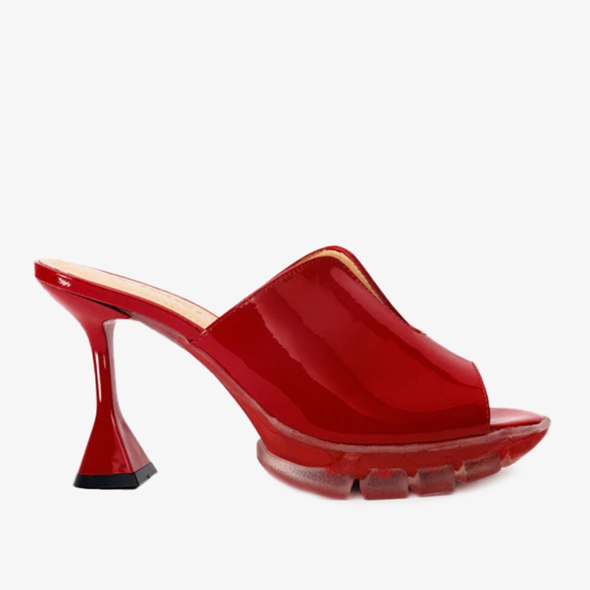 The Caratal Red Patent Leather Women Sandal - TLW Shoes