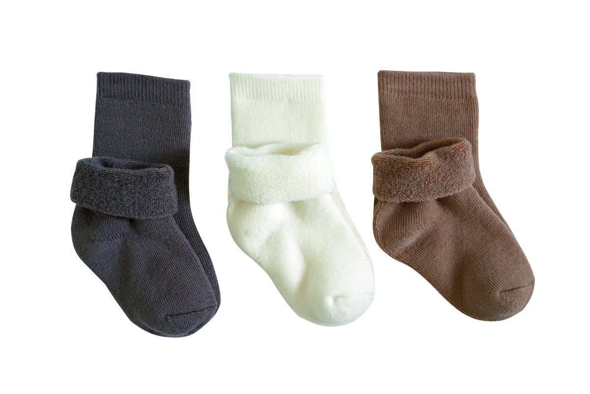 tittimitti® 75% Merino Wool Baby Toddler Terry Socks 3 - Pack - TLW Shoes