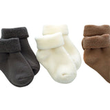 tittimitti® 75% Merino Wool Baby Toddler Terry Socks 3 - Pack - TLW Shoes
