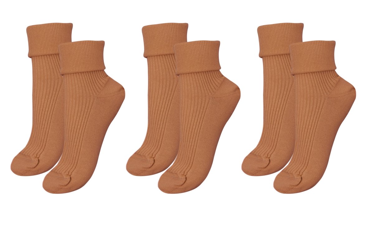 tittimitti® 100% Organic Combed Cotton Luxury Women's Socks 3 - Pack. Made in Italy. - TLW Shoes