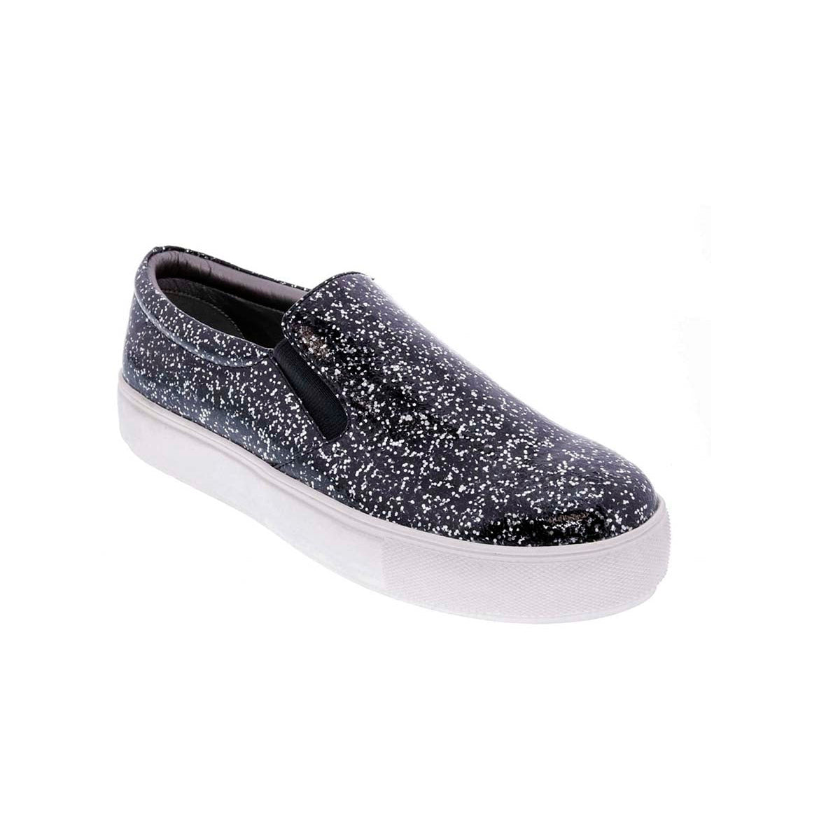 BELLINI ACCENT WOMEN SLIP-ON SHOE'S IN BLACK SPARKLE - TLW Shoes