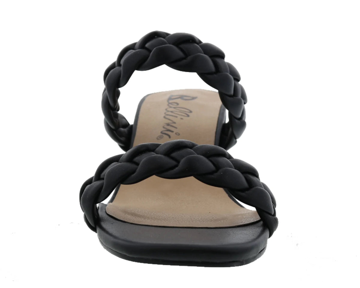 Bellini Fuss Women Slide Sandal In Black Smooth - TLW Shoes