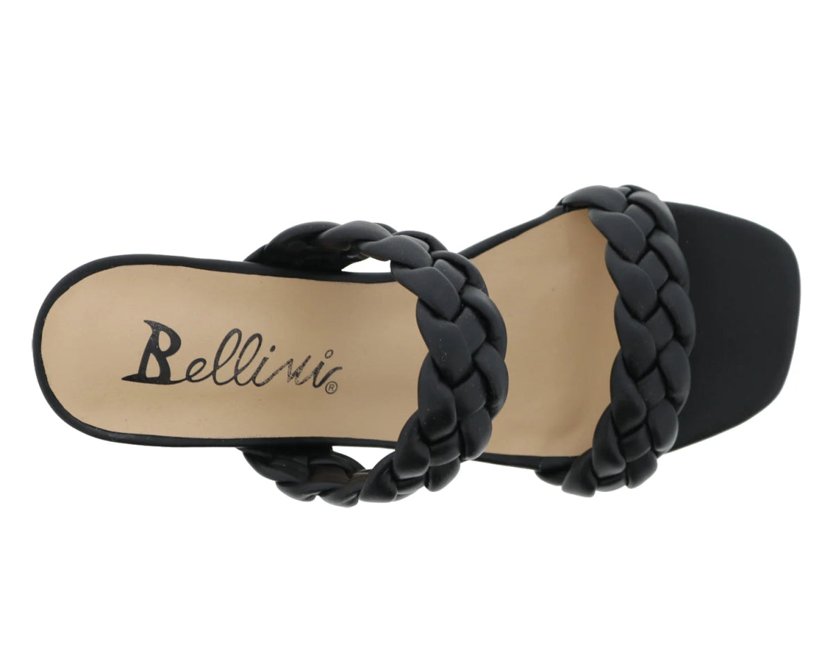 Bellini Fuss Women Slide Sandal In Black Smooth - TLW Shoes