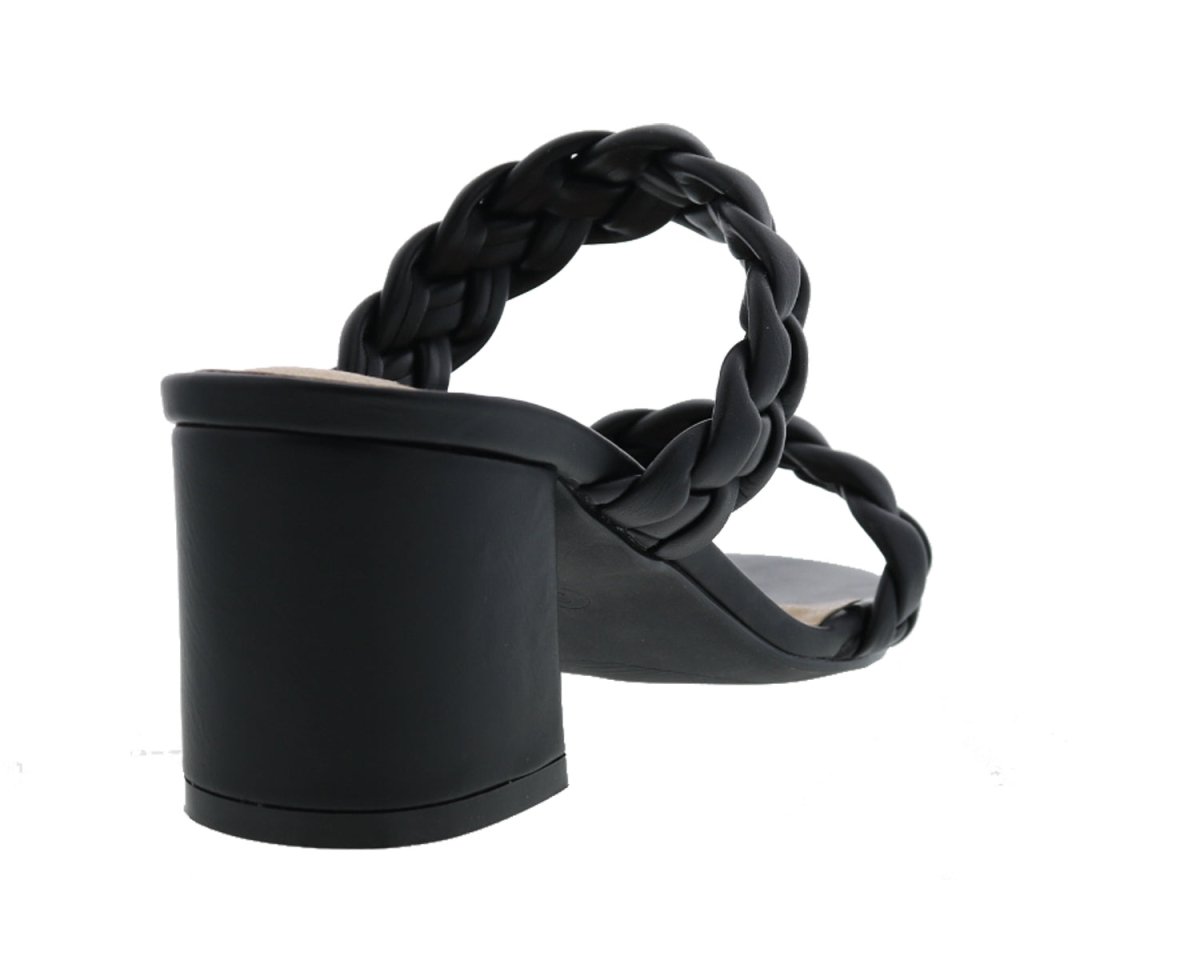 Bellini Fuss Women Slide Sandal In Black Smooth - TLW Shoes