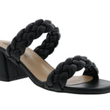 Bellini Fuss Women Slide Sandal In Black Smooth - TLW Shoes