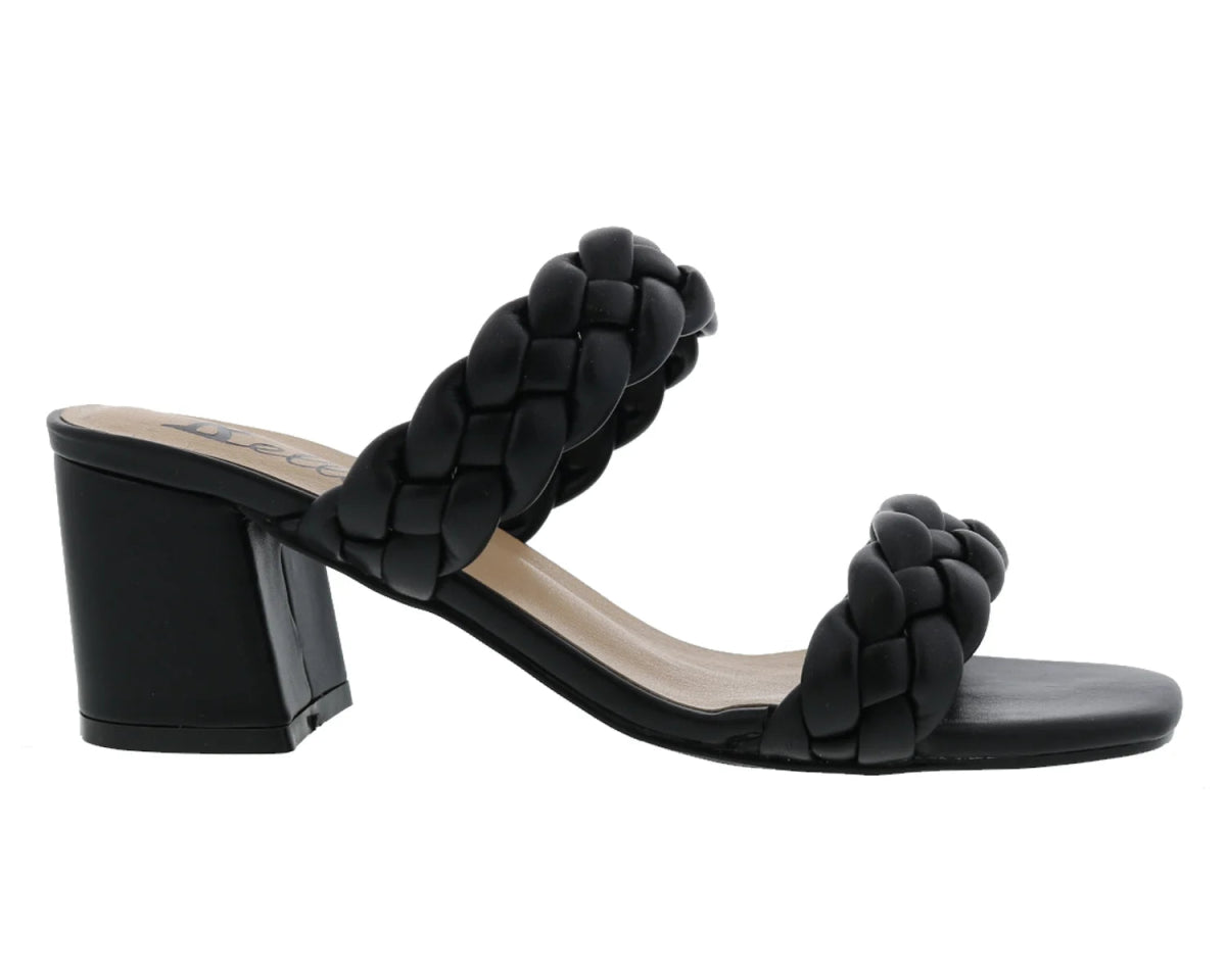 Bellini Fuss Women Slide Sandal In Black Smooth - TLW Shoes