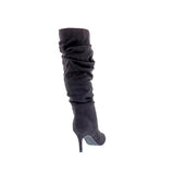 BELLINI AMP MID HIGH HEEL WOMEN BOOT IN BLACK MICROSUEDE - TLW Shoes