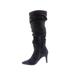 BELLINI AMP MID HIGH HEEL WOMEN BOOT IN BLACK MICROSUEDE - TLW Shoes