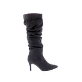 BELLINI AMP MID HIGH HEEL WOMEN BOOT IN BLACK MICROSUEDE - TLW Shoes