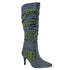 BELLINI AMP MID HIGH HEEL WOMEN BOOT IN BLUE LEOPARD MULTI - TLW Shoes