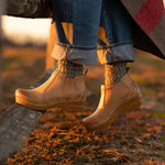 Dansko Frankie Women's Boot In Honey Distressed - TLW Shoes